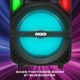 thumbnail image 5 of Okko Megabass V3 Jobsite Portable Bluetooth Speaker and Karaoke System with LED Lights, 5 of 9