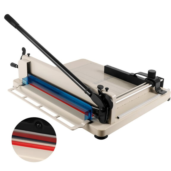 17" Guillotine A3 Paper Cutter, Heavy Duty, 400 Sheet Capacity, Hardened Steel Blade, Adjustable Rotary Paper Trimmer, Rotary Paper Trimmer for Office, Crafting, Creative Projects