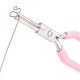 thumbnail image 5 of Alicates para hacer enganches de 5 pulgadas, de 3 mm/5 mm, para doblar alambre de joyería con mango antideslizante rosa para hacer joyas, envolver alambre y abalorios., 5 of 6