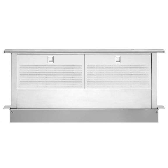 Maytag UXD8630DYS Downdraft Ventilation System with 600 CFM Internal Reversible Blower, 4 Fan Speeds, Auto-Off Feature and Dishwasher Safe Grease Filter
