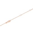 thumbnail image 6 of JewelStop 10K Gold 0.8mm 18in Double Extendable Cable Chain with Diamond Cut/Textured Finish and Spring Ring Clasp (Rose Gold), 6 of 7