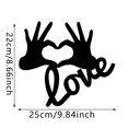 thumbnail image 2 of Valentine's Day LOVE Than Hearts Silhouette Wooden Crafts I Love You Holiday Home Hanging Decorative Wall Decoration, 2 of 2