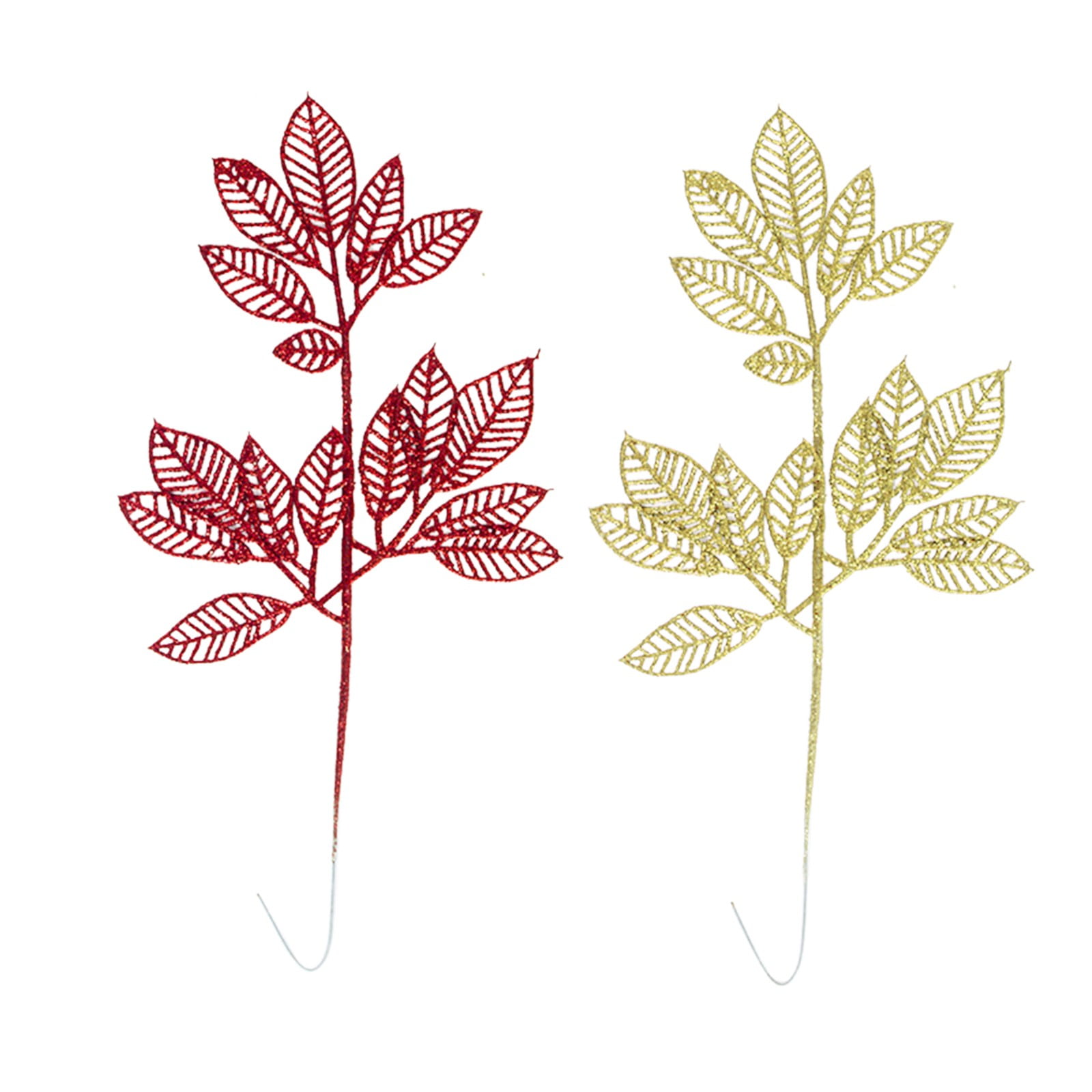 Christmas Decorations Leaves Christmas Trees Colorful Leaf Ornaments