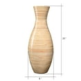 thumbnail image 6 of Villacera Handcrafted 20-Inch-Tall Sustainable Bamboo Floor Vase (Natural), 6 of 6
