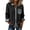 Black, variant on Women Fall Winter Denim Patchwork Cardigan Casual Long Sleeve Collared Loose Knit Sweater Fall Fashion Button Down Tops Wine XL