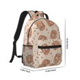 thumbnail image 2 of Rateoe Groovy Disco Pumpkin Pattern Durable Student Backpack Laptop Bag- Ergonomic Design, Waterproof Twill Fabric - Ideal for School, Travel, and Outdoor Activities, 2 of 6