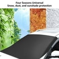 thumbnail image 4 of Car Windshield Snow Cover For Ice Frost, Winter Car Cover Windscreen Covers , Thicken Thickness Frost Guard For Most Cars SUVs And Small Trucks, 70X50 Inches, 4 of 6