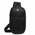 thumbnail image 1 of Bolsa de pecho ozuko portátil de gran capacidad de múltiples funciones bolsa de cofre de hombre a pr Tomshoo  Bolsa de pecho, 1 of 7