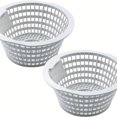 thumbnail image 1 of MesaSe Skimmer Basket for In Ground & Above Ground Swimming Pool  Pool Filter Basket Replacement Parts Compatible with Swimline Hydrotools 8928 O-lympic ACM88  2 Pack, 1 of 6