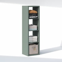Furinno CUBIC 4-Cube Open Shelf Extra Thick Frame Sage Green