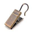 thumbnail image 4 of 20 Curtain Clips W/hook - Antique Brass, 4 of 4