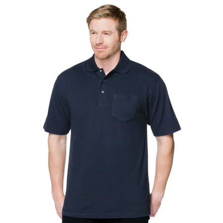 Tri-Mountain Men's Big And Tall Pique Pocket Polo