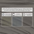 thumbnail image 6 of Cotton Heathered Melange Jersey Knit Bed Sheet Set (Queen, Heathered Mid Grey), 6 of 7