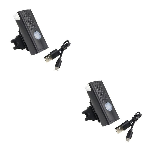Luces LED USB Greeniant 2piezas Negro Faro Bicicleta