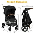 thumbnail image 7 of Infans High Landscape Baby Stroller Pushchair w/ Expandable & Footmuff Canopy, 7 of 7