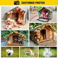 thumbnail image 5 of Aivituvin Insulated Dog House with Insulated Liner, Anti-Chewing Iron Frame 34.3" Large Outdoor Dog Kennel for Winter, Weatherproof, 5 of 9
