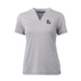 thumbnail image 2 of Women's Cutter & Buck Heather Gray NC State Wolfpack Forge Stretch Blade V-Neck Top, 2 of 3