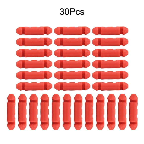 30Pcs Nylon Auto Stopper Beads for Braided Line Sea Fishing Downrigger