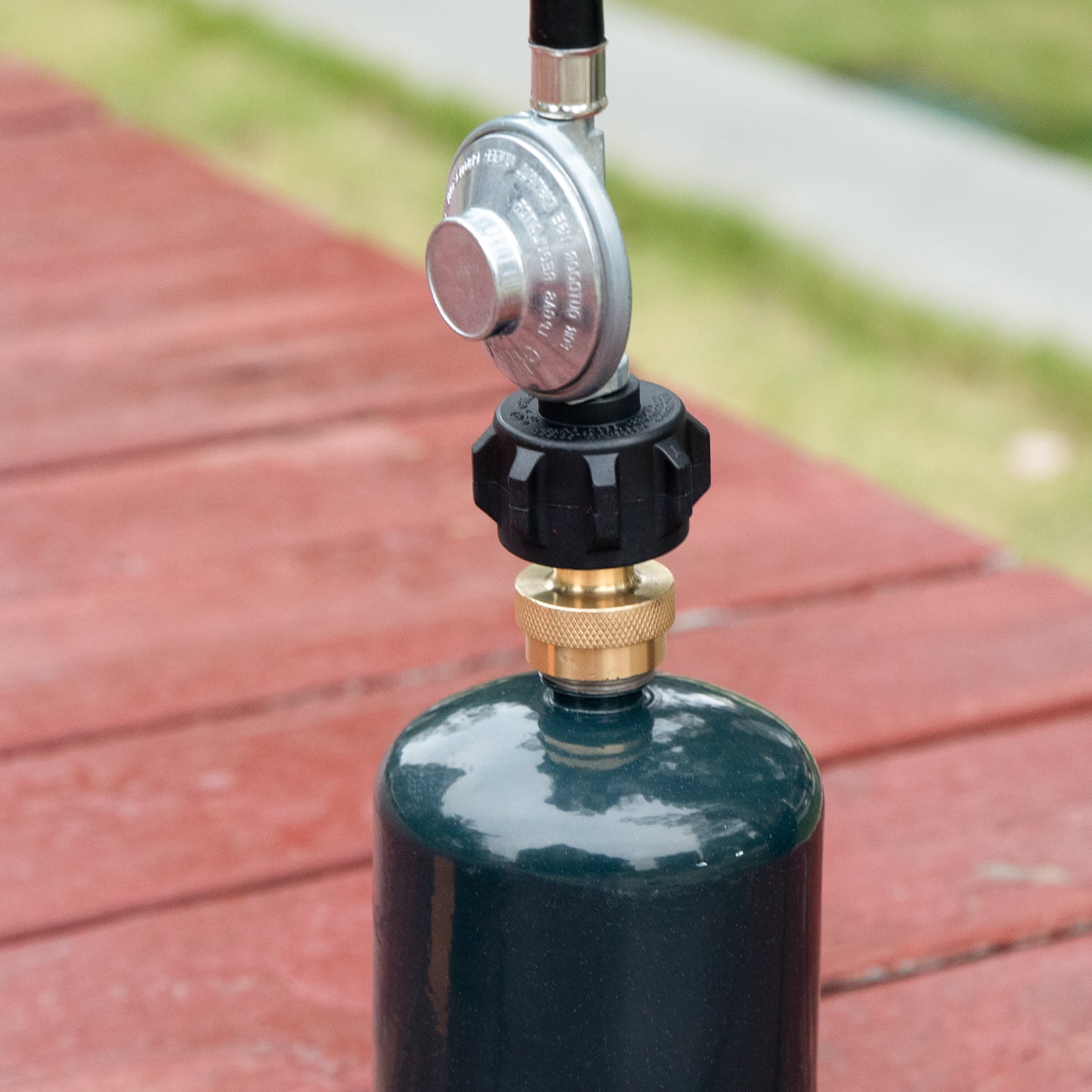 1lb Propane Adapter, Steak Saver Adapter, Fits All 1 lb Propane Cylinder  Bottles from 20lb Tank, 100% Solid Brass - Walmart.com