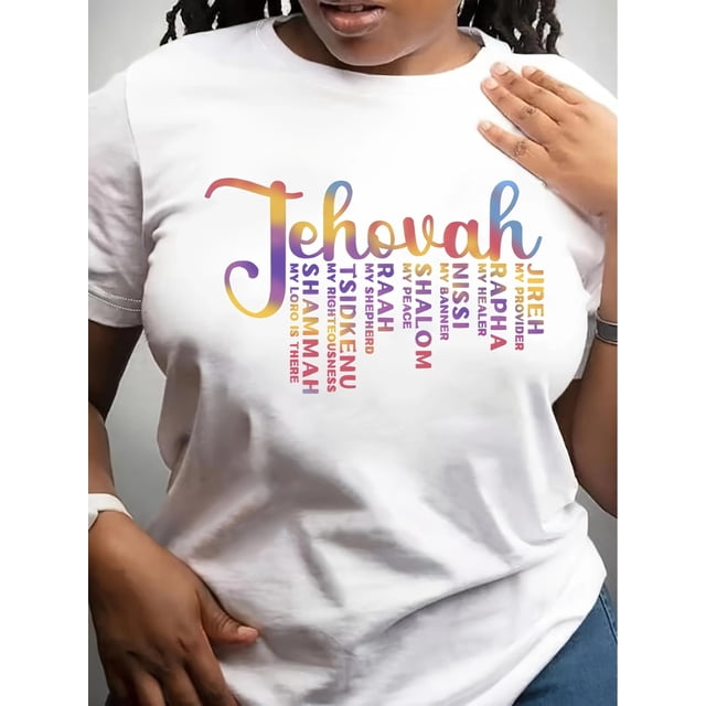 Casual Round Neck T-Shirt with Slightly Stretchable Fabric for Women, Regular Fit, Short Sleeves, All Seasons