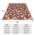 thumbnail image 3 of Sikiie Skull record lips Ultra-Soft Micro flannel Blanket Luxury All Seasons Warm Blanket for Bedding Sofa and Travel (4 sizes)-60"x50", 3 of 7
