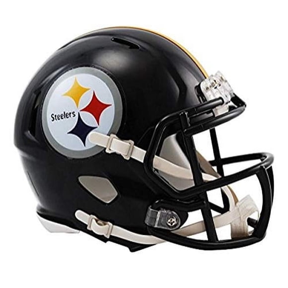 Casco de fútbol mini Riddell NFL de los Pittsburgh Steelers