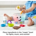 thumbnail image 3 of Fisher-Price Laugh & Learn Magic Color Mixing Bowl Baby & Toddler Learning Toy, 7 Pieces, 3 of 6