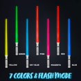 thumbnail image 4 of Juego de espadas Toy SYNCFUN, paquete de 2 unidades, 7 colores, con iluminación LED, 4 of 8