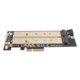 thumbnail image 4 of Tarjeta adaptadora PCI-E B-key+M-key M.2 NGFF+NVME Interfaz NGFF SSD Convertidor de disco duro, 4 of 5