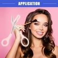 thumbnail image 2 of Vocoste Eyebrow Trimmer Scissors with Comb Stainless Steel Eyebrow Trimmer Pink 5.03"x2.05", 2 of 6