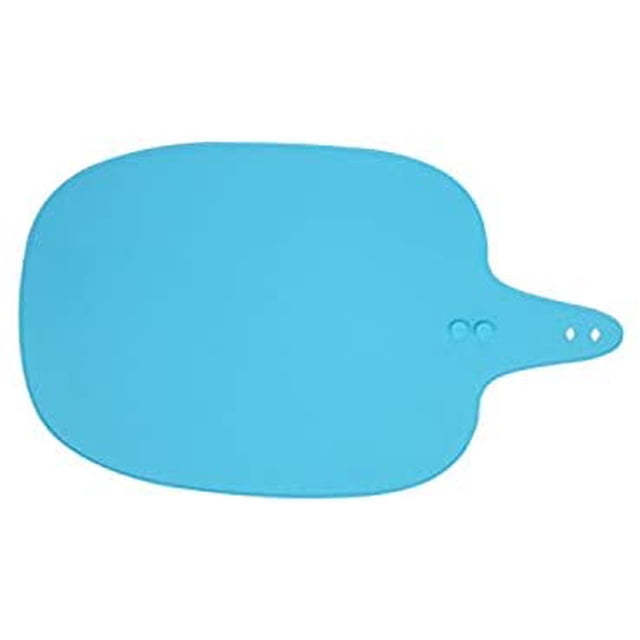 Sets de Table Ronds pour Table à Manger Antidérapants, Sets de Table en Silicone pour Enfants, Réutilisables, Imperméables et Lavables pour Restaurant, Bleu