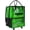 Gradient Green, variant on Reusable Grocery Bag On Wheels, Foldable Rolling Tote with 6 Pockets & 3-Way Carry, Heavy Duty Handles, Zippered Top for Groceries, Laundry, Storage, Small, Beige