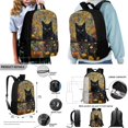 thumbnail image 2 of ZUXONGSY Cat Poppy Flower Print Boys Girls Backpack Cool Book Bag for Primary School Children 4 Piece School Bag Set with Rucksack Lunch Box Pencil Case Water Cup Sleeve, 2 of 6