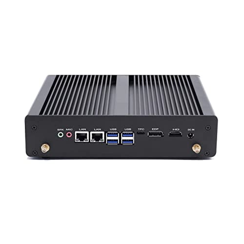 VENOEN NUC Fanless Mini PC Core i5 8250U,16G DDR4 1T M.2 SSD,Dual LAN