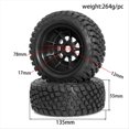 thumbnail image 3 of Neumáticos de Camión Desert Short Course de 135 mm, 1/7 y 1/8, con Rueda Hexagonal de 17 mm para ARRMA Mojave UDR Yikong DF7 RC., 3 of 5