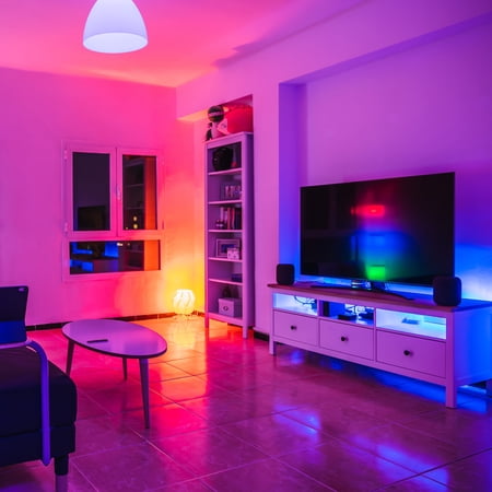 FEIT ELECTRIC 16′ INDOOR LED 10W SMART DIMMABLE AND MULTICOLOR STRIP TAPE LIGHT W/ REMOTE 1PK