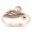 Rose Gold-Tone, variant on Sterling Silver Swirl Design Mountain Ring Size 5
