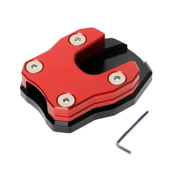 Placa de extensión de soporte lateral ampliada para accesorios de motocicleta Honda Rojo