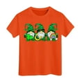 thumbnail image 1 of PMVFHDE Hauts d'Été pour Filles T-Shirts pour Fille Hauts Mignons Hauts Courts pour Fille Hauts de Sortie pour Fille T-Shirt à Manches Courtes pour Filles T-Shirt d'Été à Col Rond Coupe Décontractée T-Shirts Basiques Orange, 12-13 Ans, 1 of 4