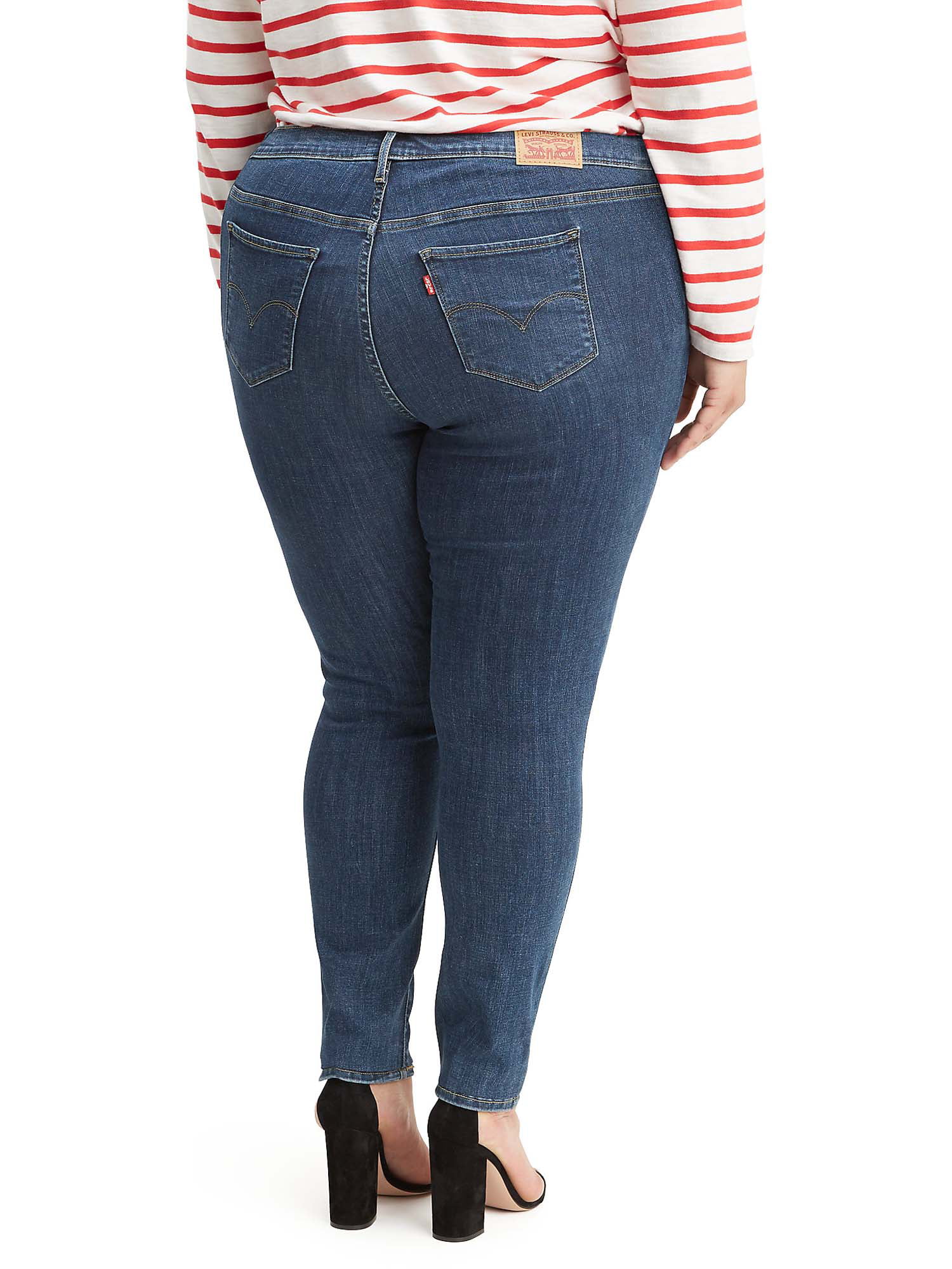 Levis Women's Plus Size 711 Stretch Mid Rise Skinny Jeans 