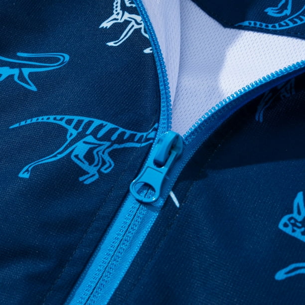 Manteau & Veste Pour Garçons Imprimé Dinosaure Respirant à Capuche Pour Toutes Saisons Imperméable Coupe-Vent Avec Fermeture Éclair Pour Garçons Et Filles