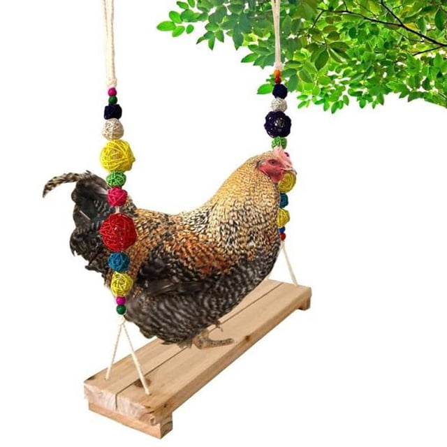 Percha de columpio de pollo Yinane 2 Piezas para Pinzones grandes