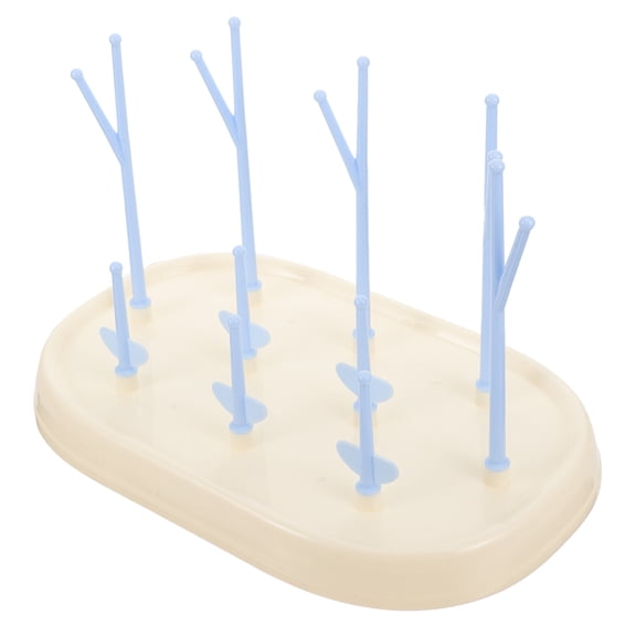 Toyvian White Bottle Dryer with Detachable Pegs for 8 Bottles and Accessories