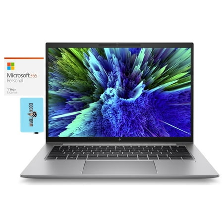 HP ZBook Firefly G10 Workstation Laptop (Intel i7-1355U 10-Core, 14.0in 60 Hz Wide UXGA (1920x1200), Nvidia RTX A500, 16GB DDR5 5200MHz RAM, Win 11 Pro) with Microsoft 365 Personal , Dockztorm Hub