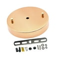thumbnail image 3 of S SERENABLE Canopy Kit DIY Project Iron for Hanging Lamp Replacement Ceiling Cover Plate Gold Dia 12cm, 3 of 8