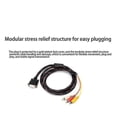 thumbnail image 3 of VGA to AV Adapter Cable 15-Pin to 3 RCA Audio/Video Converter for PC DVD Player, 3 of 5