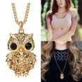 thumbnail image 2 of Necklace for Women Women'S Jewelry Valentine's Day Gift, Women Necklace, Owl Pendant Diamond Sweater Chain Long Necklace Jewelry, 2 of 9