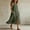 Army Green, variant on Women Solid Sleeveless Pleated Midi Dress, Front Button Split Flowy Long Dress, Summer Casual Vacation Sundress Khaki XL(XL)