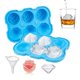 thumbnail image 1 of Molde de cubitos de hielo de silicona con formas de rosa diamante, de grado alimenticio, reutilizable, flexible para hielo, chocolate, caramelos, manualidades DIY, de -40°C a 230°C., 1 of 5