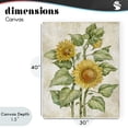 thumbnail image 4 of Stupell Industries Cottage Floral Journal Sunflower Canvas Art, 30 x 40, by Paul Brent, 4 of 8